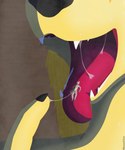 anthro bodily_fluids duo female macro macro_female mawplay micro micro_in_mouth micro_on_tongue mouth_play open_mouth saliva saliva_on_body saliva_on_tongue saliva_string sauna soft_vore steam sweat sweaty_body tongue tongue_out uvula vore weaselclaw slaika_(weaselclaw) canid canine fennec_fox fox mammal true_fox hi_res story story_at_source story_in_description