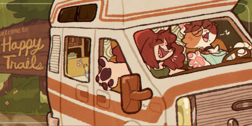 anthro breasts choker clothed clothing cute_fangs detailed_background driving duo eyelashes eyes_closed eyewear fangs female femboy fully_clothed glasses jewelry male necklace open_mouth pawpads recreational_vehicle round_glasses singing sitting small_breasts teeth text vase wearing_glasses puppeypawbs maple_(puppeypawbs) syrup_(puppeypawbs) bird_dog calico_cat canid canine canis cocker_spaniel domestic_cat domestic_dog felid feline felis hunting_dog mammal spaniel 2025 chromatic_aberration english_text hi_res