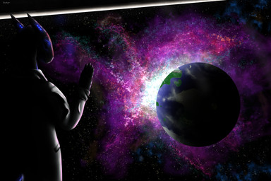 5_fingers against_surface anthro black_body blue_eyes blue_glow blue_neon clothing coat cosmic_background digital_eyes female fingers glowing glowing_eyes glowing_markings hand_on_glass hand_on_window lab_coat machine markings metallic_body nebula neon on_glass planet reflective_body rim_light solo space space_background star text topwear window tamhigan_(artist) tamy_(tamhigan) robot robot_anthro synth_(vader-san) 3:2 absurd_res digital_drawing_(artwork) digital_media_(artwork) english_text hi_res signature