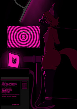 anthro big_butt bodily_fluids bound brown_body brown_fur butt clothing collar crying edging fur gas_mask genital_fluids genitals humanoid_genitalia humanoid_penis hypnosis keypad latex latex_clothing latex_legwear latex_stockings legwear male mask mind_control mismatched_genitalia mismatched_humanoid_penis mismatched_penis orgasm_denial penile penis penis_milking precum precum_milking solo spiral stockings tears sobertodef canid canine fox mammal absurd_res animated hi_res no_sound short_playtime video