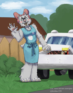 4_toes 5_fingers accessory ambiguous_gender anthro bdsm bent_arm blue_sky blush blush_lines bodily_fluids bondage bound bow_ribbon car car_window claws clothed clothing cloud collared_shirt crying day dress_shirt duo eyebrows eyes_closed feet female fence fingers front_view fur gag gagged glass grass hair_accessory hair_bow hair_ribbon inner_ear_fluff kidnapping looking_at_viewer lying on_side open_mouth outside pawpads plant red_body red_fur restrained restraints ribbons rope rope_bondage shadow shirt short_tail shrub sky standing tail tears teeth toe_claws toes tongue topwear tree tuft vehicle white_body white_car white_fur white_inner_ear_fluff white_tail krisha288 pretty_blood rinny_(pretty_blood) bear malino mammal polar_bear ursine 2025 absurd_res digital_media_(artwork) hi_res shaded watermark