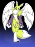 angel blue_eyes canine claws digimon digitigrade facial_markings female fox fur gloves markings neck_ruff reagan700 renamon solo wings yellow_fur
Rating: Safe
Score: 3
User: Test-Subject_217601
Date: December 09, 2011