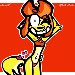 anthro arm_tuft back-tie_bikini bikini bikini_bralette biped butt clothing criss-cross_bikini dancing elbow_tuft emanata eyebrows eyelashes fangs female female_anthro flat_chested floppy_ears freckles front_view fur gesture hair hand_gesture handjob_gesture hands_behind_head happy heart_gesture heart_symbol heart_with_emanata laugh long_tail looking_at_viewer midriff multicolored_body navel one_eye_closed open_mouth orange_background orange_bikini orange_clothing orange_ears orange_eyebrows orange_hair orange_swimwear pose red_background shaking_butt simple_background skinny smile solo string_bikini suggestive suggestive_gesture swimwear tail tail_motion tailwag tan_body teeth tongue tuft two-piece_swimsuit two_tone_body wavy_tail wink winking_at_viewer yellow_body yellow_fur somemf third-party_edit calicoalms_(editor) thebredfactory_(va) jackie_(somemf) canid canine canis domestic_dog mammal poodle 1:1 2d_animation animated colored detailed digital_media_(artwork) frame_by_frame short_playtime sound sound_edit webm