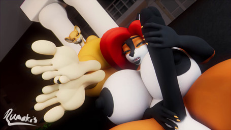 5_fingers 5_toes anthro balls barefoot big_breasts big_penis black_balls black_nails black_penis black_toe_claws black_toenails breasts claws colored_nails crossed_ankles curling_toes duo erection feet female fingernails fingers foot_fetish foot_focus fur genitals hair humanoid_feet humanoid_genitalia humanoid_penis intersex intersex/female looking_at_another looking_at_partner masturbation moan multicolored_body multicolored_fur nails nipples nude open_mouth orange_body orange_fur penile penis plantigrade sex soles spread_toes tan_body tan_fur teasing teasing_with_feet toe_claws toe_wiggle toenails toes tongue tongue_out two_tone_body two_tone_fur white_body white_fur yellow_body yellow_claws yellow_fingernails yellow_fur yellow_nails rumakis becky_cascane catherine_(rumakis) canid canine felid fox lion mammal pantherine 16:9 3d_(artwork) 3d_animation animated digital_media_(artwork) hi_res short_playtime sound video widescreen