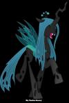 eyeshadow fangs female green_hair hair horn makeup outline simple_background solo teeth transparent_background vector vector-brony friendship_is_magic hasbro my_little_pony queen_chrysalis_(mlp) arthropod changeling 2018 absurd_res alpha_channel full-length_portrait hi_res portrait