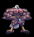 2017 4th_of_july abs accipitrid accipitriform american_eagle american_flag american_flag_underwear anthro avian bald_eagle bird bulge clothed clothing eagle hi_res holidays male muscular muscular_anthro muscular_male nipples pecs sea_eagle solo underwear underwear_only united_states_of_america wolfiecanem