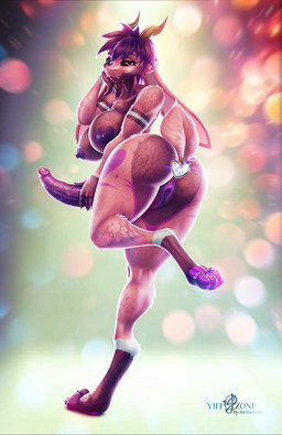 areola big_breasts black_sclera breasts butt buttplug feet genitals heart_(marking) herm horn huge_breasts intersex long_ears markings nipples penis pink_body plug_(sex_toy) presenting presenting_hindquarters purple_eyes purple_penis scut_tail sex_toy short_tail solo tail vulva memonius mythology kaiko_(kaikohoshi) dragon hybrid lagomorph mammal mythological_creature mythological_scalie scalie absurd_res hi_res