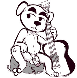 acoustic_guitar anthro balls belly foreskin fur genitals guitar ketchup_veins male musical_instrument nude penis plucked_string_instrument simple_background sitting solo string_instrument vein veiny_penis white_background white_body white_fur the-alfie-incorporated animal_crossing nintendo k.k._slider canid canine canis domestic_dog mammal sketch