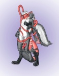 4_toes 5_fingers anthro arm_grab bite black_body blue_eyes breasts coiling_around_arm coiling_around_leg coiling_around_torso duo feet female fingers fluffy fluffy_tail forced front_view fully_restrained fur gradient_background grey_body grey_fur grey_tail hair leg_grab multicolored_body nipples nude purple_background rape red_body restrained same_size_vore shoulder_bite simple_background snout standing tail tail_fetish tail_mouth tail_play tail_vore tentacles toes torso_grab two_tone_tail unusual_anatomy unusual_tail unusual_vore vaginal vore white_body white_fur white_hair white_tail rimefox mammal mephitid skunk hi_res