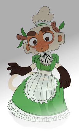 alternative_fashion anthro blush bodily_fluids bulge clothed clothing country_lolita crossdressing dress druid garter_belt garter_straps gloves handwear j-fashion lace legwear lingerie lolita_(fashion) magic_user maid_uniform male panties panty_bulge simple_background solo sweat sweatdrop thigh_highs translucent tribal_spellcaster underwear uniform sincastermon bloons_tower_defense ninja_kiwi druid_(bloons) haplorhine mammal monkey primate 2021 absurd_res full-length_portrait hi_res portrait