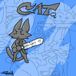 amazed anthro anus blush blush_lines bodily_fluids breasts crossed_arms dungeon_mauler exclamation_point faceplant female fur genitals gesture grey_body grey_fur gun gun_between_legs hand_gesture holding_object holding_weapon lying melee_weapon middle_finger nude on_back on_front ranged_weapon sketch_background small_anus small_breasts solo surprised sweat sword title unimpressed vulva weapon jtlavaman cat_(jtlavaman) domestic_cat felid feline felis mammal 1:1 low_res model_sheet sketch