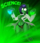 anthro biped blue_hair bottle breasts cleavage clothed clothing coat container erlenmeyer_flask female florence_flask gesture hair lab_coat laboratory_equipment laboratory_glassware liquid panties raised_finger raised_pinky science scientific_instrument solo standing thong topwear underwear yellow_eyes jrvanesbroek hasbro my_little_pony blighted_brew_(oc) fan_character earth_pony equid equine horse mammal pony 2015 digital_media_(artwork) green_theme hi_res