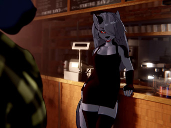 5_fingers anthro anthro_on_anthro anthro_penetrated anthro_penetrating anthro_penetrating_anthro apron apron_only big_penis black_apron black_body black_clothing black_fingernails black_fur black_gloves black_handwear black_legwear black_nails black_nose black_stockings bodily_fluids bottomless bottomless_to_nude bouncing_breasts breasts butt cafe casual_nudity casual_sex checkered checkered_clothing checkered_shirt checkered_topwear clothed clothed/mostly_nude clothed/nude clothed_male clothed_to_bottomless clothed_to_nude clothed_to_partially_clothed clothing coffee_shop colored_nails cum cum_in_vagina cum_inside duo erection exposed exposed_breasts eye_roll fellatio female female_penetrated fingerless_gloves fingernails fingers fluffy fluffy_tail fur furniture genital_fluids genitals gloves green_clothing green_shirt green_topwear grey_body grey_fur grey_hair hair handwear humanoid_genitalia humanoid_penis inside legwear licking lipstick lying makeup male male/female male_penetrating male_penetrating_female medium_breasts mostly_nude_to_nude multiple_angles multiple_positions nails navel nipple_slip nipples nude nude_female on_back one_breast_out open_clothing open_mouth open_shirt open_topwear oral oral_penetration orgasm partially_clothed_to_nude pattern_clothing pattern_shirt pattern_topwear penetration penile penile_penetration penis penis_in_mouth penis_in_vagina penis_lick pink_nipples public public_erection public_exposure public_nudity public_oral public_orgasm public_sex pupils red_lipstick red_sclera restaurant semi_public sex shaking shirt smile sound_effects stockings street table table_lotus_position tail tail_motion tailwag teeth thick_thighs thrusting time_skip tongue tongue_out topwear town trembling vaginal vaginal_penetration waiter white_body white_clothing white_eyes white_fur white_shirt white_topwear kabangeh sound_warning hellaverse helluva_boss mythology alex_(helinon) loona_(helluva_boss) canid canid_demon canine demon hellhound mammal mythological_canine mythological_creature unknown_species 2025 3d_(artwork) 3d_animation 4:3 animated digital_media_(artwork) english_audio huge_filesize long_playtime sound voice_acted webm