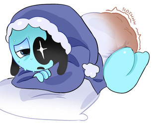 clothed clothing diaper diaper_under_clothing feces implied_scat male moon pillow pooping soiled_diaper soiling soiling_diaper unclean_diaper used_diaper using_diaper wearing_diaper white_diaper peeweepeew blushcrunch_studio dandy's_world astro_(dandy's_world)