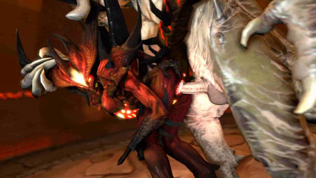 balls bent_over bestiality black_body black_scales claws duo faceless_character faceless_male female female_penetrated feral from_behind_position genitals grey_balls grey_body grey_scales grey_skin hand_on_head horn humanoid_on_feral inside larger_male male male/female male_penetrating male_penetrating_female penetration penis red_body red_scales red_skin scales sex size_difference smaller_female spikes vaginal vaginal_penetration white_body white_penis white_skin gonzo0o blizzard_entertainment diablo fallout microsoft deathclaw demon humanoid scalie 16:9 3d_(artwork) 3d_animation animated compression_artifacts crossover digital_media_(artwork) hi_res high_framerate loop no_sound short_playtime video widescreen