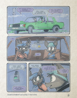 anthro car clothed clothing dialogue driving driving_car duo female freckled_face freckles fur hair male male/female outside simple_background text traffic_light vehicle ratcha rick_(ratcha) rina_(ratcha) canid canine fox mammal comic digital_media_(artwork) english_text hi_res brother_(lore) brother_and_sister_(lore) sibling_(lore) sister_(lore)