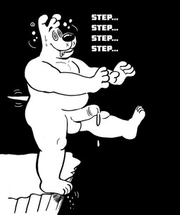 anthro bodily_fluids cliff cum dangerous drooling genital_fluids hypnosis hypnotic_eyes leaking_cum male mind_control saliva smile solo spiral spiral_eyes text billy_fore canid canine canis domestic_dog mammal english_text hi_res