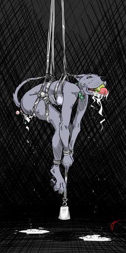anal anal_beads anal_penetration anthro ball ball_gag bdsm bodily_fluids bondage bound buttplug buttplug_in_ass buttplug_insertion collar drooling facial_piercing female gag gem jewel_buttplug lip_piercing nipple_piercing nipples object_in_ass penetration piercing plug_(sex_toy) plug_insertion restraints rope rope_bondage rope_harness saliva sex_toy sex_toy_in_ass sex_toy_insertion solo suspension tennis_ball tennis_ball_in_mouth jambalayathepit canid canine canis domestic_dog mammal pit_bull digital_drawing_(artwork) digital_media_(artwork) hi_res