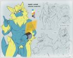 anthro anthrofied balls claws clock eyewear flaccid fur genitals glasses hologram male nude penis pokemorph pubes rear_view simple_background solo text watch wristwatch zerofox1000 nintendo pokemon lucas_(zerofox1000) generation_3_pokemon manectric pokemon_(species) 2017 5:4 english_text sketch