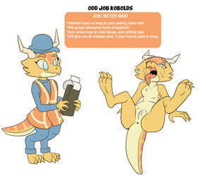 anthro anus blue_eyes bodily_fluids cum cum_in_mouth cum_inside cum_on_face female genital_fluids genitals nude solo text vulva yellow_body 4chan_anon unknown_artist jobbold copper_(jobbold) kobold lizard reptile scalie absurd_res hi_res