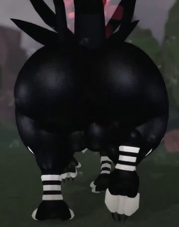 balls big_balls big_butt black_body black_fur black_tail blue_claws blue_toe_claws butt claws egg feral forest fur genitals grass huge_balls huge_butt male on_grass on_ground outside plant quadruped raining rear_view solo tail thick_thighs toe_claws tree two_tone_tail walking white_body white_fur white_tail willie_piv dragon_adventures mythology roblox aranga_(dragon_adventures) dragon hybrid lagomorph mammal mythological_creature mythological_scalie scalie 2026 3d_(artwork) 3d_animation animated digital_media_(artwork) high_framerate no_sound short_playtime video