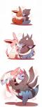 2_heads duo heart_symbol multi_head shadow side_view simple_background standing white_background azuma_minatsu nintendo pokemon deino eevee eeveelution generation_1_pokemon generation_5_pokemon generation_6_pokemon hydreigon pokemon_(species) sylveon zweilous 2016 digital_drawing_(artwork) digital_media_(artwork) hi_res multiple_images sequence shaded simple_shading