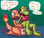 2024 3_toes 4_fingers anthro anthro_on_anthro anthro_penetrated anthro_penetrating anthro_penetrating_anthro balls bandanna big_balls big_penis black_eyes blush bodily_fluids breast_grab breasts charmander crossgender cum cum_drip cum_from_pussy cum_in_pussy cum_inside cum_on_penis cute_fangs dialogue dripping english_text feet female female_penetrated fingers fire flaming_tail ftm_crossgender fucked_silly generation_1_pokemon generation_3_pokemon genital_fluids genitals green_body green_scales groping_from_behind hand_on_breast happy interspecies kerchief kneeling kneeling_sex leaking_cum looking_pleasured male male/female male_penetrating male_penetrating_anthro male_penetrating_female motion_lines mtf_crossgender narrowed_eyes nintendo open_mouth orange_body orange_scales orgasm penetration penile penile_penetration penis penis_in_pussy pink_body pink_scales pokemon pokemon_(species) red_bandanna red_kerchief scales sex speech_bubble tail tan_balls tan_body tan_penis tan_scales teeth text toes tongue treecko ultilix vaginal vaginal_penetration yellow_sclera
