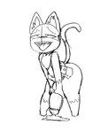 anthro belt big_penis fur genitals huge_penis kerchief looking_pleasured male markings mask masturbation penis simple_background solo tail tail_markings neko3240 atlus megami_tensei megami_tensei_persona persona_(series) persona_5 sega morgana_(persona) domestic_cat felid feline felis mammal tuxedo_cat black_and_white hi_res monochrome