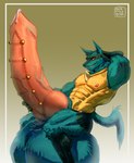 anthro balls big_balls big_penis frenum_ladder frenum_piercing genital_piercing genitals huge_balls huge_penis hyper hyper_balls hyper_genitalia hyper_penis ladder_piercing male muscular muscular_anthro muscular_male penis penis_piercing piercing solo vein veiny_penis ncend1o nintendo pokemon aysle generation_4_pokemon lucario pokemon_(species) alternate_version_at_source hi_res