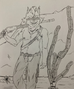anthro claws clothed clothing ear_piercing flaccid fur genitals gun hair ink male nipple_piercing nipples nude penis piercing ranged_weapon simple_background smile solo tail weapon bug_eater guardians_of_the_galaxy marvel rocket_raccoon mammal procyonid raccoon absurd_res black_and_white hi_res monochrome traditional_media_(artwork)