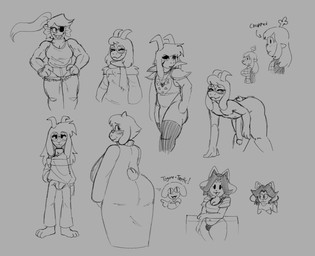 anthro bent_over big_breasts big_penis blush breasts bulge butt clothed clothing eyewear female femboy genitals glasses legwear looking_back male mature_female muscular nude partially_clothed penis presenting presenting_hindquarters scarf simple_background thigh_highs fembunns deltarune undertale undertale_(series) asriel_dreemurr asriel_dreemurr_(god_form) noelle_holiday ralsei temmie_(undertale) togore_dreemurr toriel undyne aquatic bovid caprine deer fish goat mammal new_world_deer reindeer tem temmie_(species) 2025 monochrome sketch