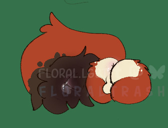 anus backsack balls big_tail butt feral genitals literal_tailhole male solo tail unusual_anatomy floraltrash nintendo pokemon fan_character mocha_(floraltrash) generation_8_pokemon nickit pokemon_(species) low_res watermark