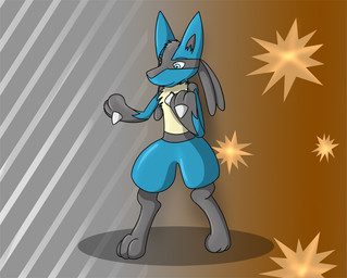 after_transformation anthro black_paws blue_body blue_eyes blue_fur closed_smile consensual_transformation fur happy head_tuft looking_at_self male mouth_closed multicolored_body multicolored_fur nude simple_background smile solo spikes standing suit_transformation transformation tuft fox0808 nintendo pokemon pyroassassin generation_4_pokemon lucario pokemon_(species) 2012 colored digital_drawing_(artwork) digital_media_(artwork) sequence