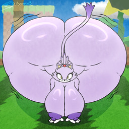 big_breasts big_butt breasts butt cat_tail eyelashes female huge_breasts huge_butt hyper hyper_butt looking_at_viewer nipples nude purple_body purple_nipples solo thick_thighs wobbling yellow_eyes playbonnie sega sonic_the_hedgehog_(series) blaze_the_cat domestic_cat felid feline felis mammal 1:1 hi_res textless