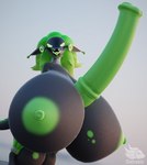 3d_(artwork) animal_genitalia animal_penis anthro balls big_balls big_breasts big_penis blep breasts byte_(sintronic) digital_media_(artwork) digitigrade equine_genitalia equine_penis genitals green_hair gynomorph hair herm_(lore) hi_res huge_balls huge_breasts huge_penis hyper hyper_balls hyper_breasts hyper_genitalia hyper_penis intersex looking_at_viewer machine nipples non-mammal_nipples penile penis protogen screen screen_face sintronic solo tera_(sintronic) tongue tongue_out