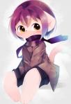 anthro brown_body brown_eyes brown_fur clothing fur hair jacket kemono male pink_hair scarf solo topwear young young_anthro aoino stella_(aoino) domestic_cat felid feline felis mammal absurd_res hi_res