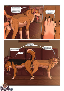 after_transformation animal_genitalia animal_vulva anus balls bestiality black_balls bow_ribbon canine_genitalia canine_vulva cheek_tuft close-up dialogue duo facial_tuft female feral feral_on_feral feral_penetrated fluffy furniture genitals human_on_feral human_penetrating human_penetrating_feral human_to_feral interspecies male male/female mid_transformation neck_tuft penetration sex shaking shocked side_view sofa species_transformation talking_feral transformation tuft vaginal vaginal_penetration vulva parooty jake_(parooty) mey_(parooty) australian_shepherd canid canine canis domestic_dog herding_dog human mammal pastoral_dog sheepdog absurd_res comic hi_res