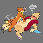 1:1 anthro blush bodily_fluids breath buizel cum cum_in_pussy cum_inside duo female female_penetrated feral floatzel generation_4_pokemon genital_fluids hi_res kai_(mr.smile) larger_female male male/female male_penetrating male_penetrating_female motion_lines mr.smile multiple_orgasms nintendo orgasm panting penetration pokemon pokemon_(species) sex size_difference smaller_male vaginal vaginal_penetration