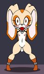 anthro bdsm bondage bound female solo young young_anthro young_female nidrog sega sonic_the_hedgehog_(series) cream_the_rabbit lagomorph leporid mammal rabbit hi_res