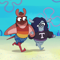 2_toes 4_legs alternate_species anthro barefoot black_clothing black_eyes black_eyewear black_glasses black_sweater black_topwear blue_bottomwear blue_clothing blue_hair blue_shorts bottomless bottomless_anthro bottomless_female bottomwear brown_body brown_clothing brown_facial_hair brown_goatee brown_hair brown_shirt brown_skin brown_tank_top brown_topwear building clothed clothed_anthro clothed_female clothed_male clothing duo eyewear facial_hair featureless_feet feet female female_anthro fin_hands flower_cloud_(spongebob) fully_clothed fully_clothed_anthro fully_clothed_male furrification glasses goatee grey_body grey_skin hair hand_holding house husband_and_wife interspecies larger_anthro larger_male male male/female male_anthro married_couple medium_hair multicolored_clothing multicolored_shirt multicolored_tank_top multicolored_topwear noseless orange_clothing orange_shirt orange_tank_top orange_topwear pointed_tail rectangular_glasses red_clothing red_legs red_mouth red_shirt red_tail red_tank_top red_topwear sand shirt shorts size_difference smaller_anthro smaller_female sweater tail tank_top thin_eyebrows toes topwear underwater walking walking_together water yellow_clothing yellow_shirt yellow_tank_top yellow_topwear gaelfox nickelodeon real_world spongebob_squarepants ray_narvaez_jr. tina_narvaez_jr. aquatic fish manta_ray ray_(fish) 1:1 2023 colored digital_drawing_(artwork) digital_media_(artwork) english_description shaded simple_shading
