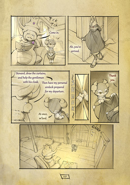 anthro biped book cloak clothing day dialogue fingers fur group hand_spike inside light male open_mouth page_number reading red_eyes spikes spikes_(anatomy) sunlight tail text trio window truescorn nintendo pokemon pokemon_mystery_dungeon spike_chunsoft asche_(truescorn) generation_2_pokemon generation_4_pokemon generation_8_pokemon indeedee lucario pokemon_(species) slowking 2026 comic english_text hi_res