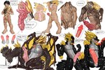 5_fingers 5_toes after_transformation anthro arm_spikes athletic athletic_human athletic_male balls becoming_erect big_balls big_feet big_penis biped black_body black_hair bodily_fluids bound chin_spikes claws close-up cock_gag consensual_transformation cum cumshot cutaway deep_throat deepthroat_gag dialogue dildo dildo_lick dripping ejaculation elbow_spikes encasement erection facial_markings facial_spikes feet fingers fist foreskin gag gender_transformation genital_fluids genital_transformation genitals glistening glistening_body hair half-erect hand_on_ground hand_on_penis head_markings head_spikes herm holding_dildo holding_mask holding_object holding_sex_toy horn huge_penis human_to_anthro human_to_scalie humanoid_feet humanoid_genitalia humanoid_penis hybrid_genitalia hybrid_penis imminent_transformation internal internal_oral internal_penis internal_urethral intersex knee_spikes latex latex_body latex_transformation leaking_precum leg_spikes licking liquid_latex looking_at_object looking_pleasured male markings mask mask_transformation masking masturbation membrane_(anatomy) membranous_wings mid_transformation mth_transformation mti_transformation multicolored_body muscular muscular_anthro muscular_herm muscular_intersex navel nipples nose_spike nubbed_tentacles nude open_mouth oral oral_penetration paws pecs penetrable_sex_toy_penetration penetration penile penile_masturbation penis penis_grab pink_penis plantigrade planting precum precum_drip pulling_goo pupils pussy pussy_ejaculation red_markings retracted_balls ribbed_penis scutes sex_toy shoulder_spikes simple_background sitting slit_pupils smile solo species_transformation speech_bubble spikes spikes_(anatomy) spread_legs spreading standing stocky struggling surprised tentacles tentacles_in_clothing text throbbing throbbing_penis toe_claws toes tongue tongue_out transformation transformative_mask two_tone_body unusual_bodily_fluids urethral vaginal_fluids vein veiny_penis wet white_background white_body wing_claws wings yellow_claws yellow_eyes yellow_horn yellow_markings yellow_spikes haiae european_mythology mythology dragon human latex_creature living_latex mammal mythological_creature mythological_scalie scalie western_dragon 2025 absurd_res chinese_text hi_res shaded smaller_version_at_source translation_request
