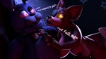 anthro bow_tie breasts crossgender dialogue duo ellipsis eye_patch eyewear female glowing glowing_eyes machine male male/female text jizzyfox jizzyfox_(modeler) five_nights_at_freddy's scottgames bonnie_(fnaf) foxy_(fnaf) animatronic canid canine fox lagomorph leporid mammal rabbit robot 16:9 2023 3d_(artwork) 4k absurd_res digital_media_(artwork) english_text hi_res widescreen