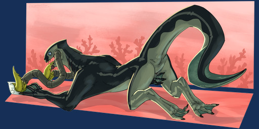 2_penises 3_toes 4_fingers animal_genitalia animal_penis anthro anus blue_eyes bodily_fluids countershading digitigrade feet fellatio female fin fingers genital_fluids genitals gills glistening glistening_body green_penis hemipenes long_tail membrane_(anatomy) multi_genitalia multi_penis open_mouth oral penile penis saliva saliva_on_penis sex solo tail tail_fin tailbutt teeth toes vaginal_fluids vulva webbed_feet webbed_hands lumen_fox ben_10 cartoon_network alien anthozoan aquatic cnidarian coral krakken_(ben_10) piscciss_volann 2:1 absurd_res alpha_channel hi_res