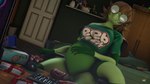 anthro bedroom belly bloated eyewear eyewear_only female gaming genitals glasses green_body junk_food lidded_eyes loose_shirt nerd nude pussy revamped_anthros solo stuffing vaginal donglysfm lily_springtail_(donglysfm) lizard reptile scalie 16:9 3d_(artwork) 4k absurd_res digital_media_(artwork) hi_res source_filmmaker_(artwork) widescreen