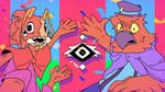 4_arms antennae_(anatomy) anthro confetti duo hypnosis male mandibles mind_control multi_arm multi_limb smile winged_arms wings worried adamphoebe conditional_dnp dungeons_and_dragons hasbro mesmerizer_(song) wizards_of_the_coast principal_atoradon uktar_foestrun aarakocra_(dnd) accipitrid accipitriform avian bird eagle golden_eagle thri-kreen true_eagle 16:9 hi_res widescreen
