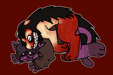 anal anthro bestiality bottomless clothed clothing duo feral forced fur male male/male pantsless_anthro partially_clothed purple_body purple_fur rape sex topwear topwear_only unknown_artist creepypasta mob_entertainment poppy_playtime smiling_critters catnap_(poppy_playtime) smile.dog theo_(g1gglebug) canid canine canis demon domestic_cat domestic_dog felid feline felis mammal 3:2
