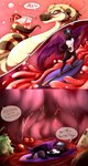anthro bulge female feral internal macro male micro organs stomach swallowing text vore acreep madaraoluv2 canid canine canis mammal python reptile scalie snake wolf absurd_res english_text hi_res