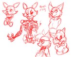 anthro breasts clothed clothing exposed_endoskeleton eye_patch eyebrows eyelashes eyewear female machine nude robotic simple_background solo white_background wastedtimeee five_nights_at_freddy's five_nights_at_freddy's_2 scottgames mangle_(fnaf) animatronic canid canine fox mammal robot 2023 absurd_res digital_media_(artwork) hi_res sketch