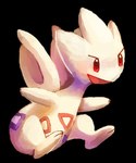 ambiguous_gender eyebrows markings open_mouth open_smile red_eyes smile solo tongue white_body wings flavia-elric nintendo pokemon generation_2_pokemon pokemon_(species) togetic 2015 alpha_channel digital_media_(artwork)